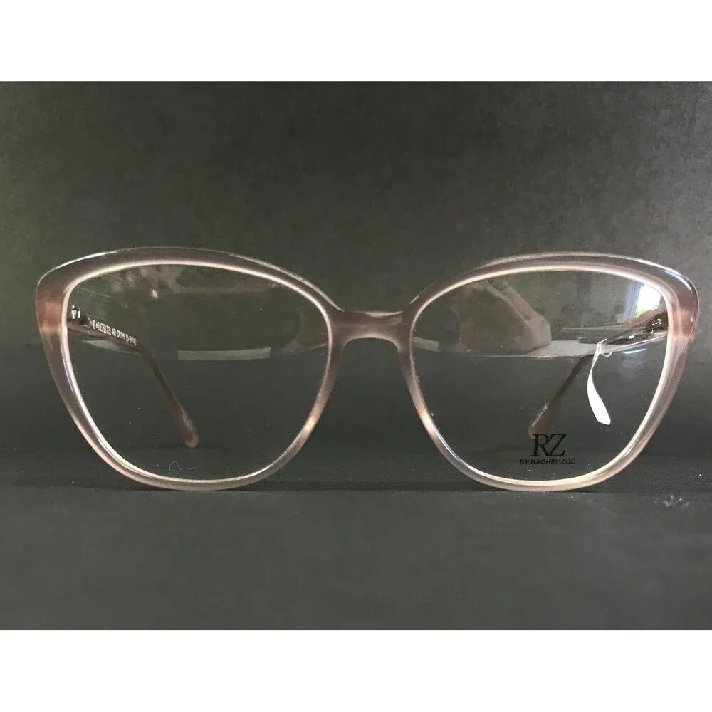 RZ by Rachel Zoe Eyeglasses Frames ARI CRYPK Crytal Pink Cat Eye 55-16-140